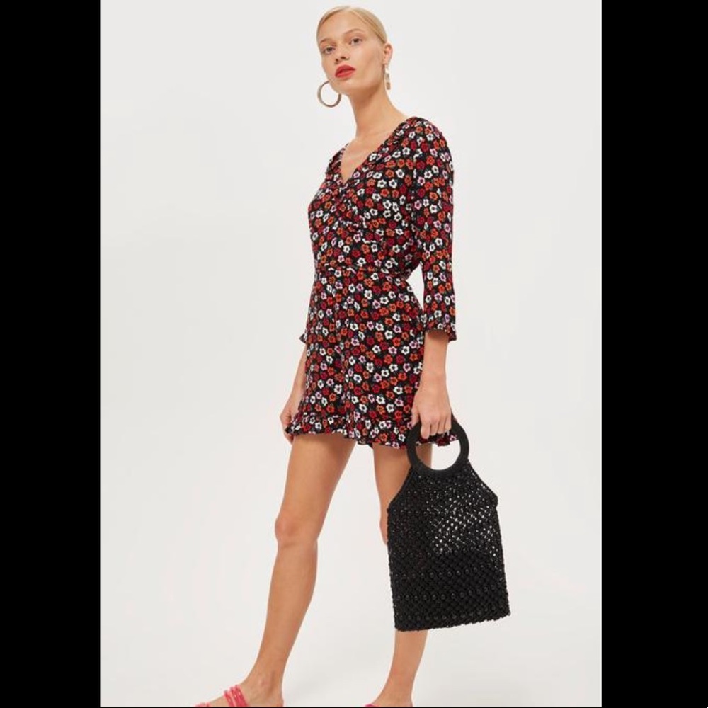 Topshop Floral Playsuit